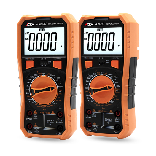 VC890C+/ VC890D 数字万用表