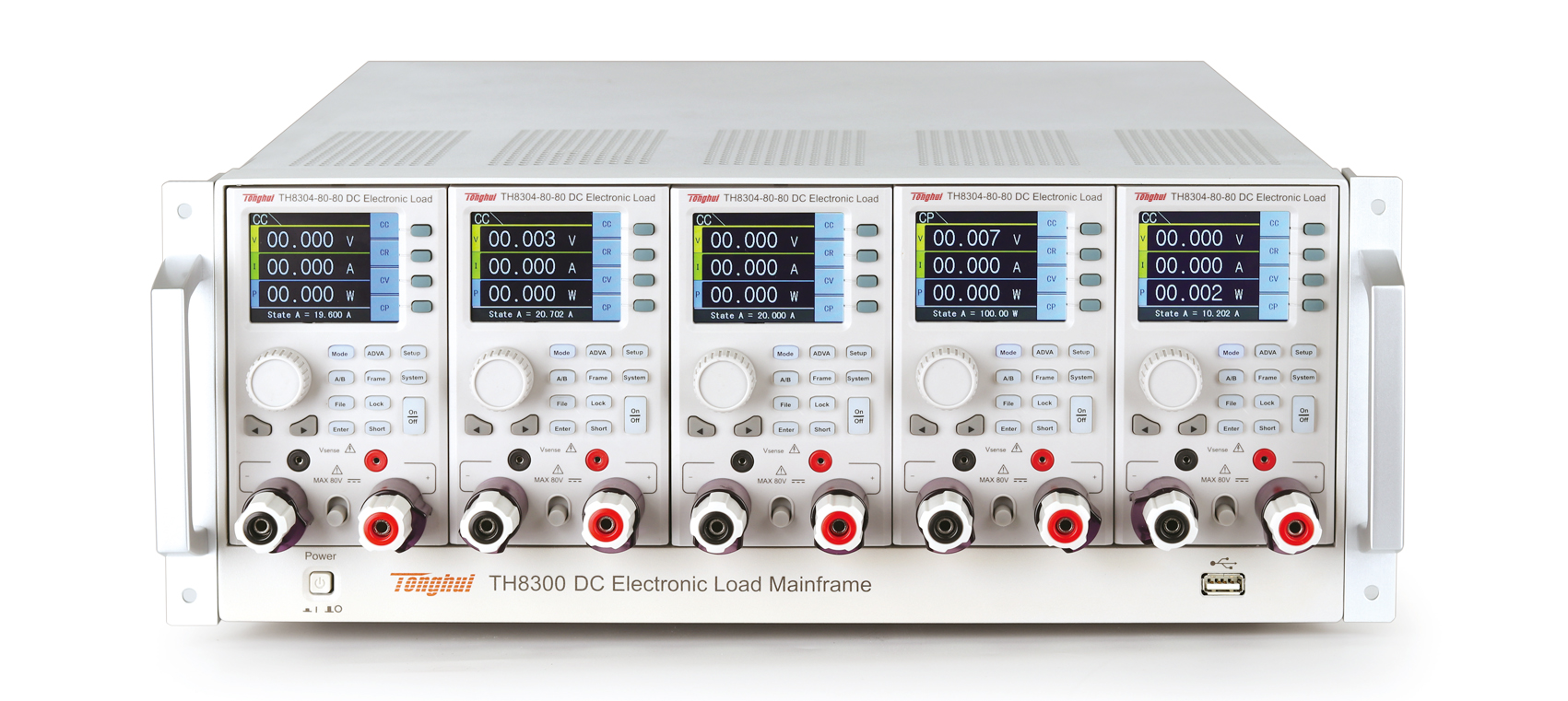 TH8300 rack-mounted programmable DC electronic load
    