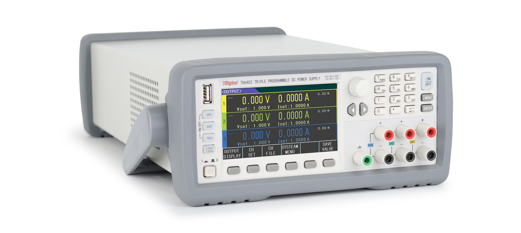 TH6402 three-channel programmable linear DC power supply
    