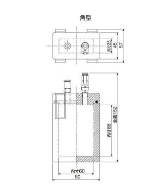 Support gas recement portable vacuum Sample Box square    