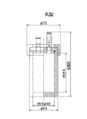 Portable vacuum sample box cylindrical for gas discement
    